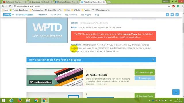 How to detect which Wordpress theme being used by your Favorite website? | Hindi смотреть онлайн