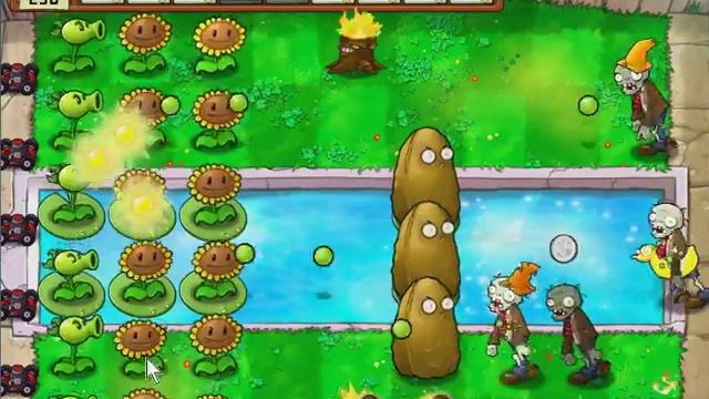 Plants vs. Zombies: Прохождение Мини-Игры - Зомби Легкий, Зомби Быстрый c Жирным Задротом смотреть онлайн