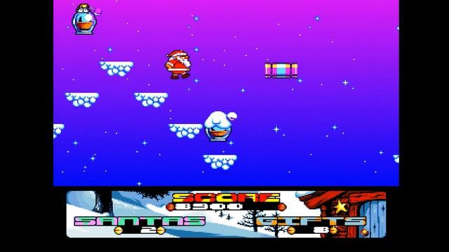 Santa's Xmas Caper - gra platformowa z Mikołajem w roli głównej смотреть онлайн