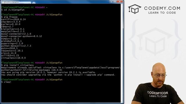 Use Git Bash Terminal For Django Virtualenv on Windows смотреть онлайн