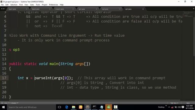 Short Circuit Operator with command line argument in Java program смотреть онлайн