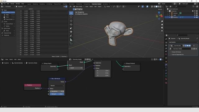 블렌더 3.5 Alpha Geometry Node 엄청난 기능! Blur Attribute смотреть онлайн