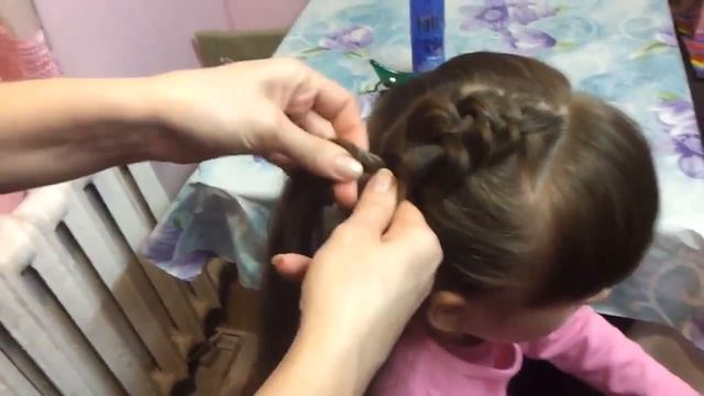красивая обратная коса #косы #плетения #колосок смотреть онлайн