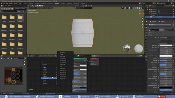 How to texture a stylized 3D Model with Quixel Mixer & Blender [2.9]