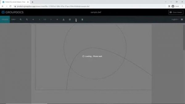 How to open and view DWF files in a browser | GroupDocs.Viewer App Tutorial