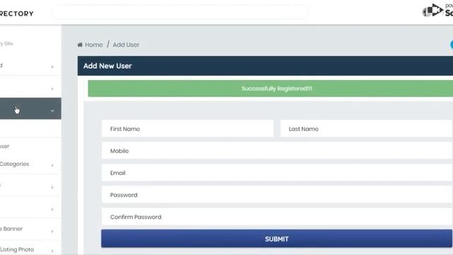 User options(add and edit user) - The Directory PHP Template смотреть онлайн