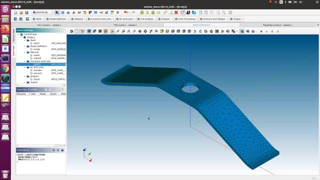 [Salome Meca Tutorial] Part1 - Leaf Spring Nonlinear Material and Contact FEA Simulation смотреть онлайн