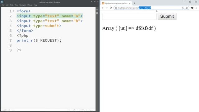 How to REQUEST, GET and POST variables in PHP *in Hindi* смотреть онлайн