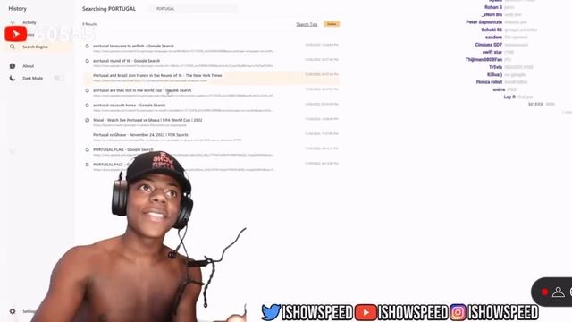 IShowSpeed Shows His SEARCH HISTORY?