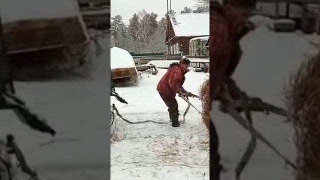 гусеничный вездеход бродяга. видео от заказчика. Алтайский край. деревенские будни смотреть онлайн