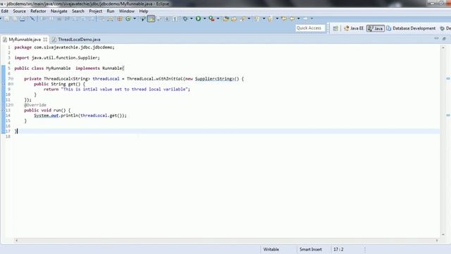 ThreadLocal in Java смотреть онлайн