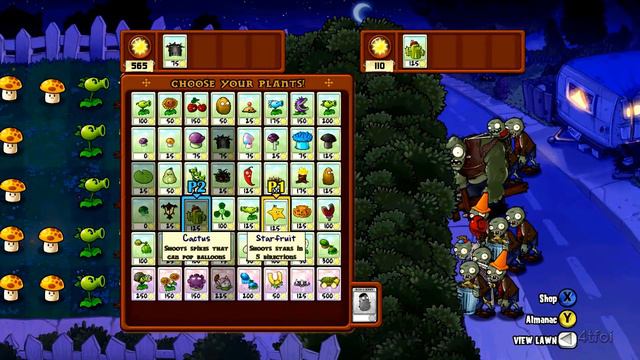 Plants Vs Zombies Xbox 360 - Co-op Hard Night Part 2 смотреть онлайн