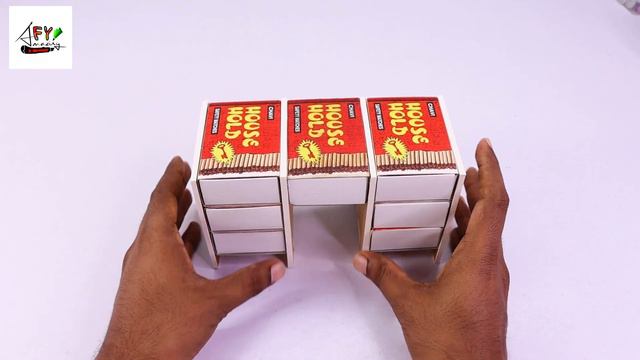 How to make matchbox desk with drawer | DIY Match box Table With Drawer | Match box crafts | смотреть онлайн