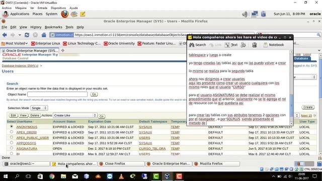 Base de datos Oracle 11g CREAR TABLASPACE , USUARIOS Y COMANDOS BASICO SQLPLUS смотреть онлайн