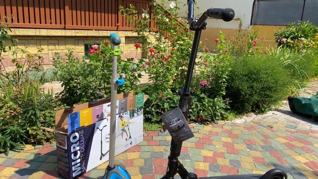 Детский самокат Micro Sprite Deluxe (отзыв-распаковка). Самокат дитячий смотреть онлайн