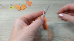 МК. Носок - Брелок спицами