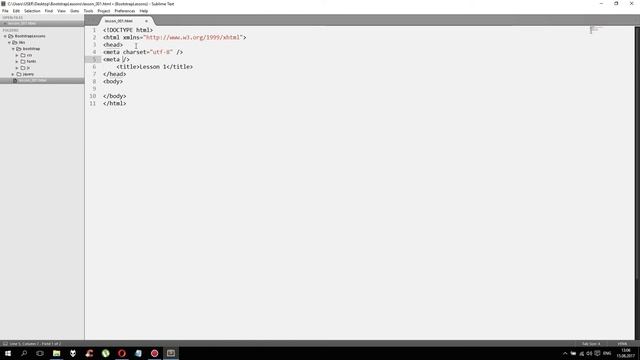 Bootstrap. Подключение, контейнеры. Урок 2 смотреть онлайн