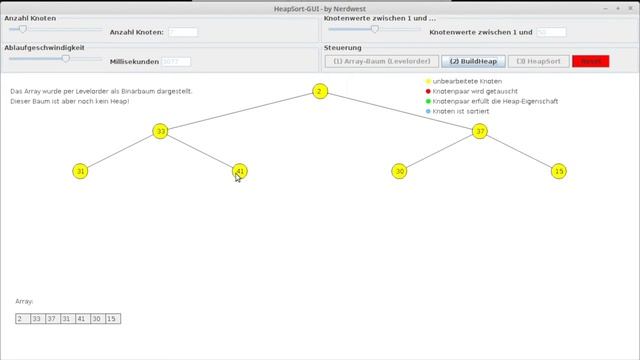 HeapSort - Der Sortieralgorithmus mit Animation смотреть онлайн