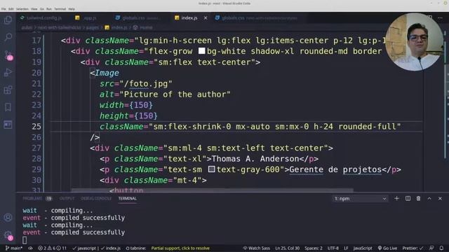 Next.js com Tailwind CSS - Aula 003 - Curso 2021 смотреть онлайн