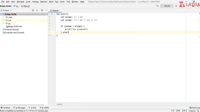 Tutorial Kotlin Dasar - 9. If (Control Flow) смотреть онлайн