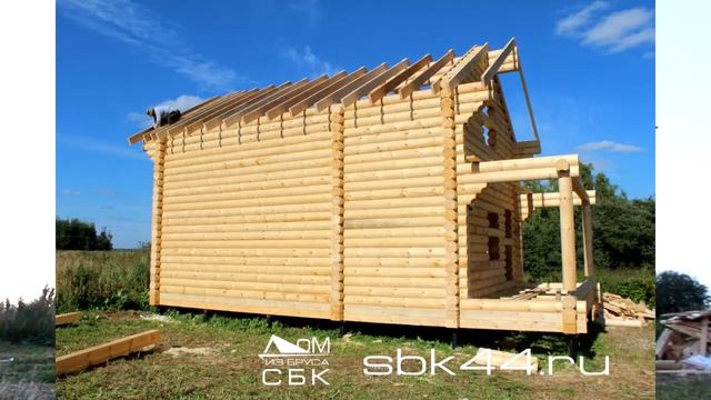 Дом из оцилиндрованного бревна 6 х 9 м - отзыв смотреть онлайн