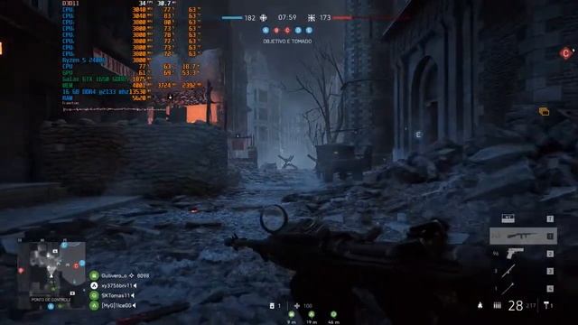 Battlefield V - Maxed Out - 1080p - GTX 1650 GDDR5 + Ryzen 5 2400G смотреть онлайн