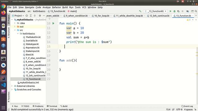 Simple function in kotlin | Part 14 смотреть онлайн