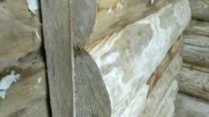 Подобие бревенчатой стены из горбыля