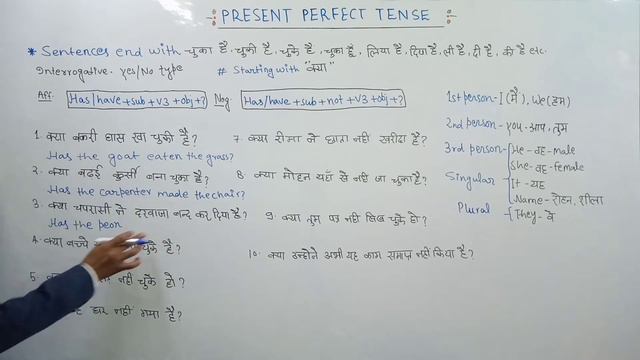 PRESENT PERFECT TENSE ।। RULES AND EXAMPLES।। смотреть онлайн