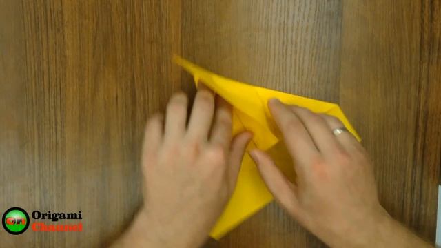 ОРИГАМИ. КАК СДЕЛАТЬ САМОЛЕТ ИСТРЕБИТЕЛЬ ИЗ БУМАГИ. Paper Airplane Tutorial. смотреть онлайн