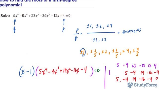 Find the roots of a fifth-degree polynomial (quintic) смотреть онлайн