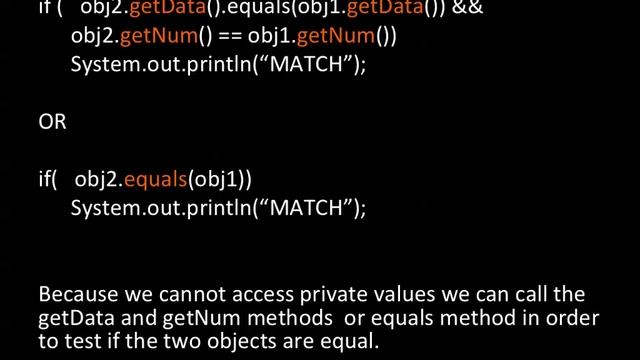 9 EX Comparing two objects: Using the equals method - Parker смотреть онлайн