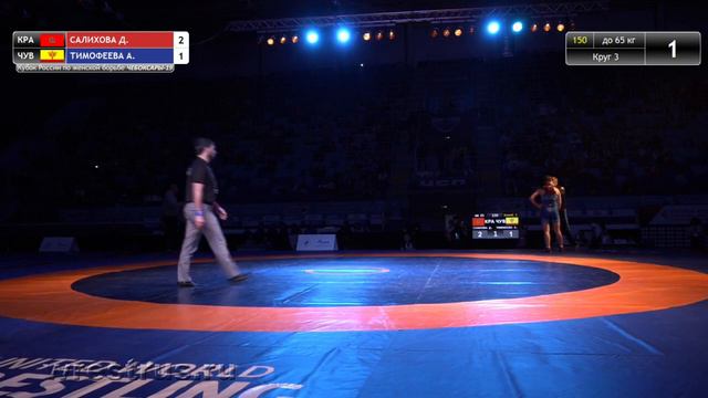 КР - 19. Жен. 150. 65 кг. Финал. Салихова Динара (КРА) - Тимофеева Алена (ЧУВ) смотреть онлайн