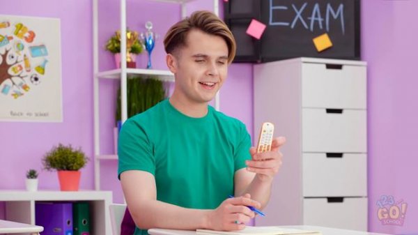 24 HOUR FOOD CHALLENGE #3 || How to Sneak Food And School Supplies by 123 GO! SCHOOL