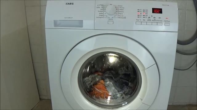 AEG Lavamat Protex L72475FL, easy ironing wash program 40 °C, washing machine, lavadora movie #209 смотреть онлайн