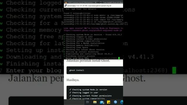 Install CMS ghost смотреть онлайн