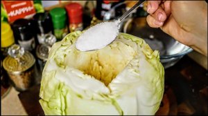 Такая заготовка должна быть в каждом доме.Квашеная капуста целиком,цыганка готовит.