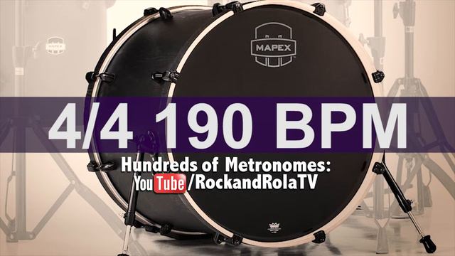 🔴 190 BPM Kick Drum Metronome смотреть онлайн