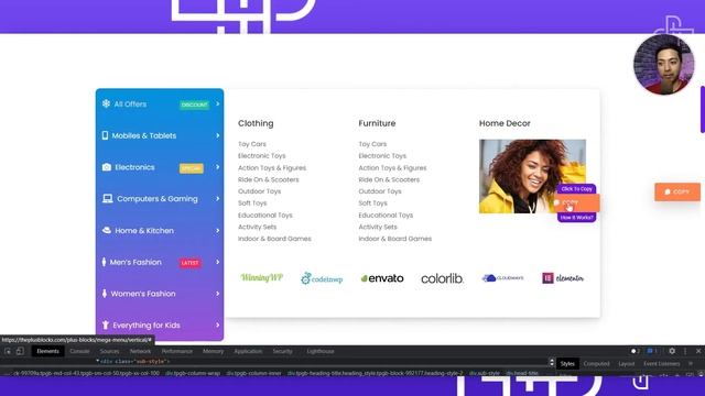 How to make Vertical Mega Menu in Gutenberg - WordPress | Vertical Toggle Mega Menu смотреть онлайн