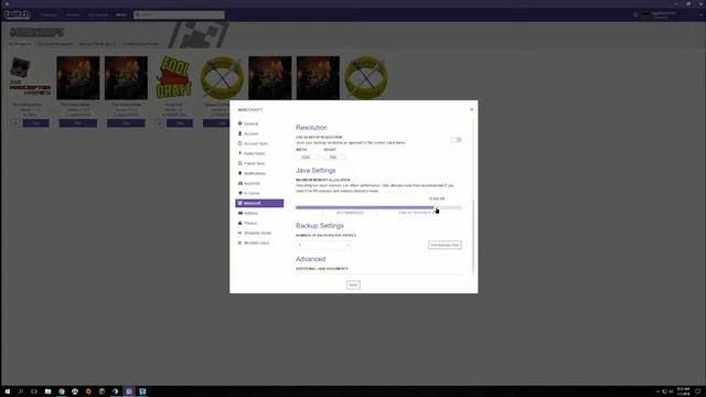 Tutorial - Adjust Java Memory in the Twitch Launcher for Minecraft смотреть онлайн