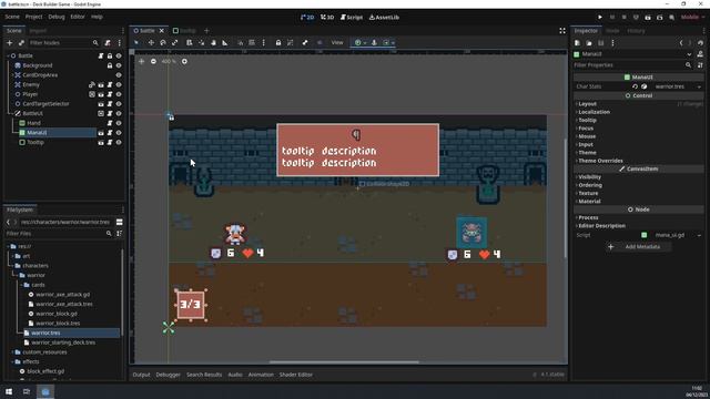 Slay the Spire Clone Godot 4 Tutorial: Card Tooltips, Drawing & Discarding (06/08) смотреть онлайн