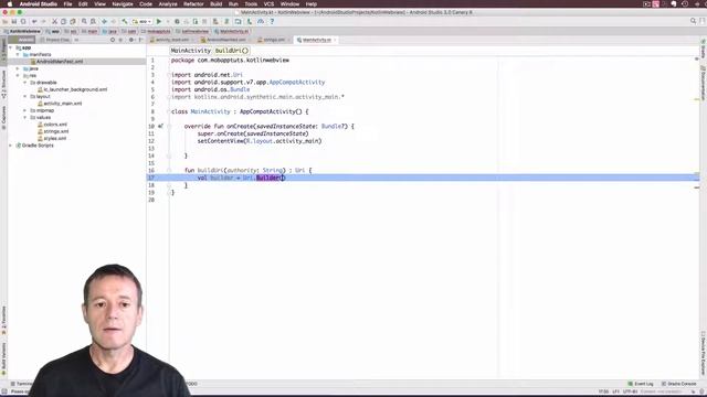 Kotlin android development tutorial - Using WebView смотреть онлайн