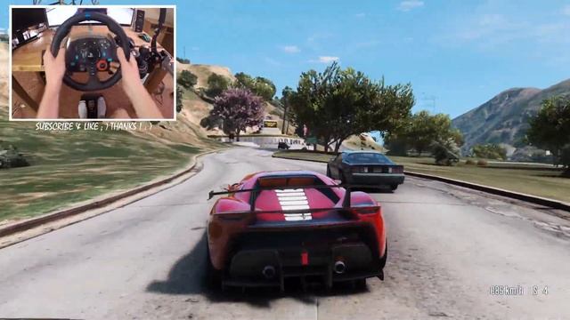 Ferrari P80/C - GTA V | Logitech G29 ? Ray Tracing mod ! смотреть онлайн