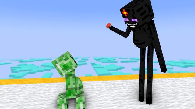 Monster School: Pregnant And Babies 3D Run Challenge - Minecraft Animation смотреть онлайн
