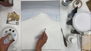 Видеоурок интерьерная картина "Горы с поталью"