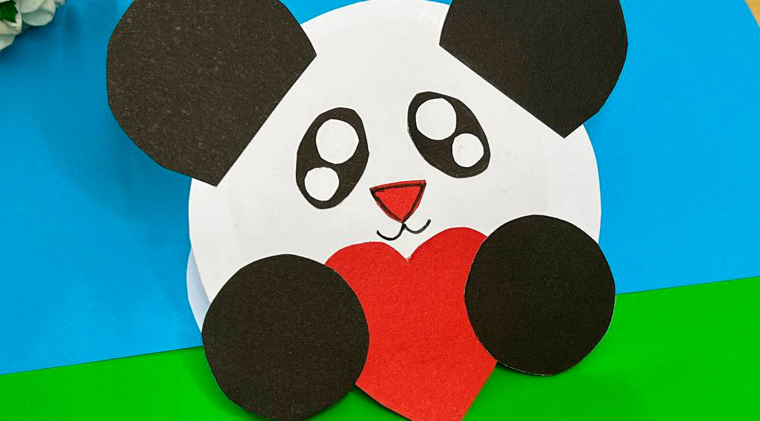 Быстро и легко. Открытка панда, делали такую на день рождение папы. вот, что получилось смотреть онлайн