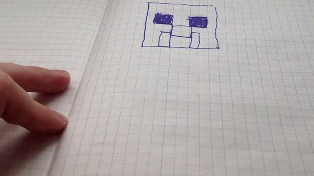 Рисуем мобов майнкрафт крипер #1 смотреть онлайн