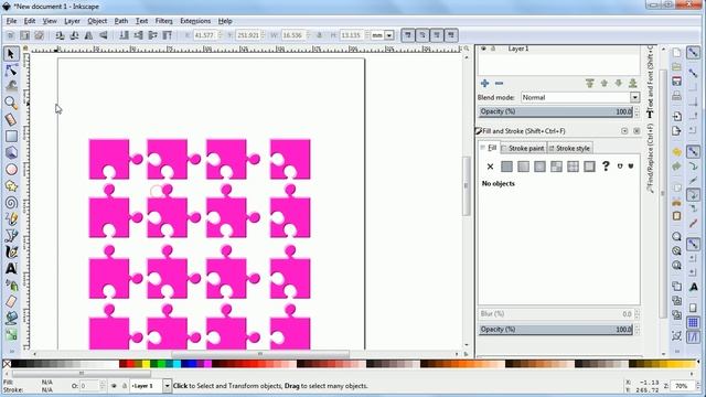 Jigsaw Puzzle Effect A Image Or Photo In Inkscape