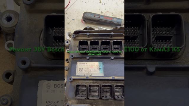 Ремонт ЭБУ Bosch 0281020590 MD1CE100 от КамАЗ К5 смотреть онлайн