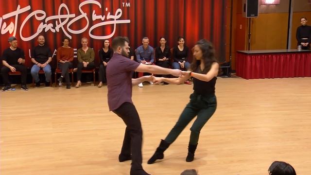 Improv West Coast Swing Dance - Ben Morris & Gal Kashi - Budafest 2020 Pro & Novice 1st Place Winne